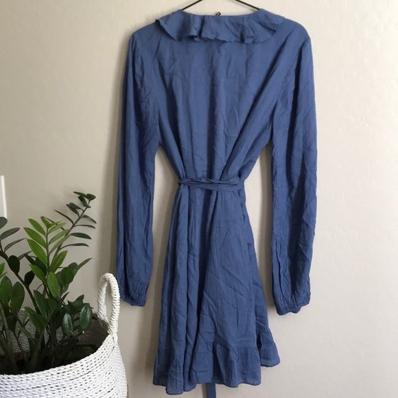 PAIGE Shawna Ruffe Wrap Dress - Picture 4 of 8